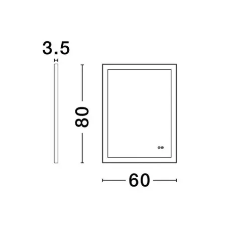 Kúpeľňové zrkadlo NOVA LUCE 9006014 LED 29W 734lm 4000K 230V IP44